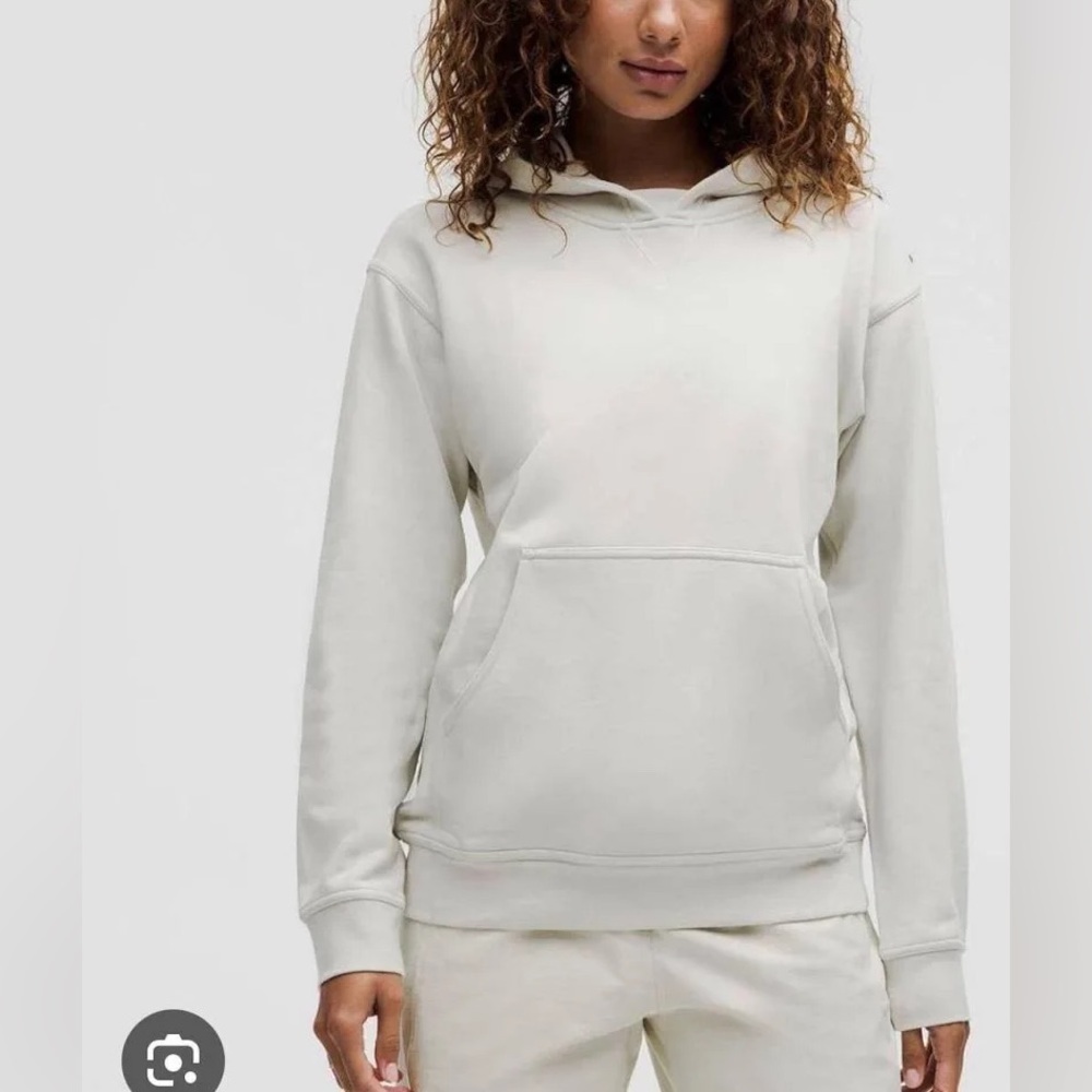 Lululemon All Yours Cotton Terry Hoodie Bone size 10